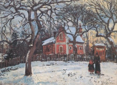 Chestnut Trees at Louveciennes by Camille Jacob Pissarro